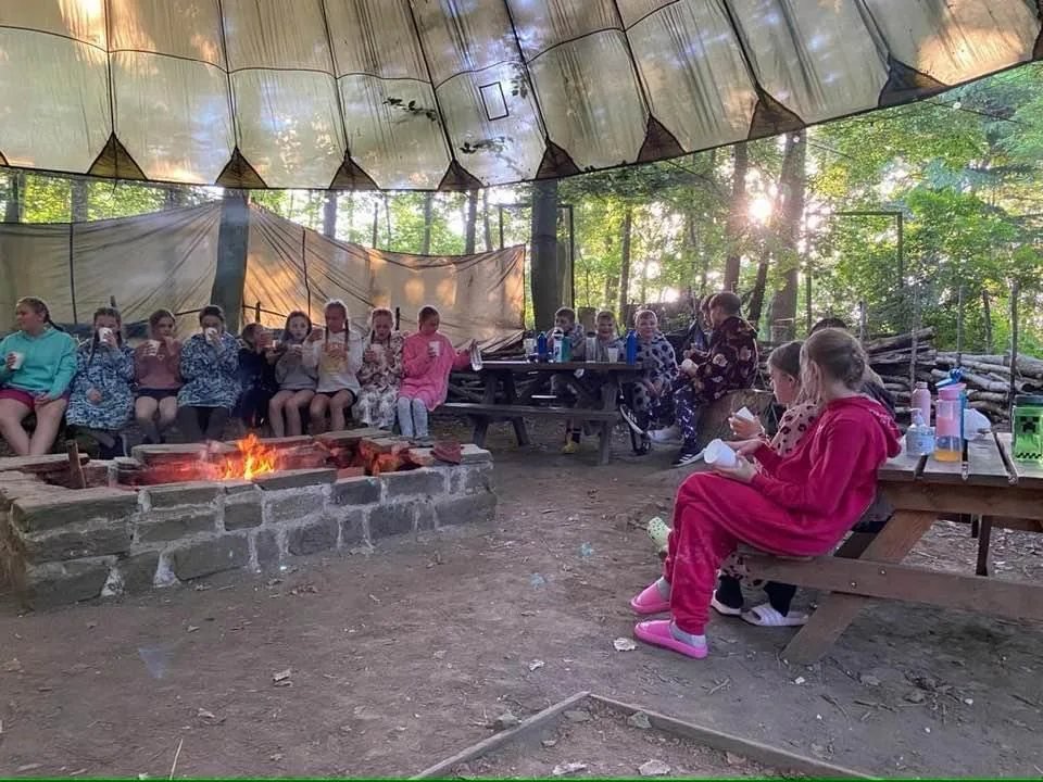 Group camp experience at Back 2 Bear