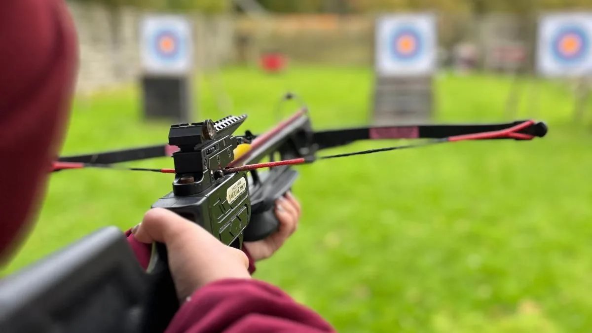 Crossbow target activity at Back 2 Bear